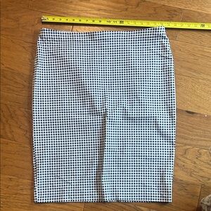 NYCC Classic blue  and White Checkered gingham stretchy Skirt size XL